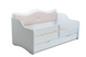 Кровать-диван детская Pondi Квин 80х160 см Нимфея Альба/Розовый