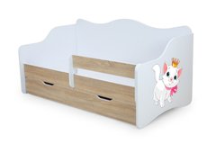 Детская кровать - диван с рисунком Белый-Сонома
