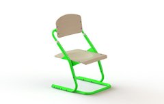 Дитячий регульований стілець Клен/Зелений