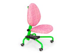 Детское кресло Эрго ноты Розовый/Зеленый