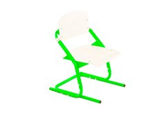 Дитячий регульований стілець Білий/Зелений