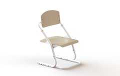 Дитячий регульований стілець Клен/Білий